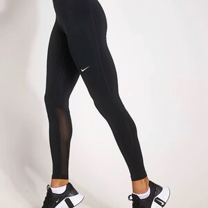 Nike Women's Black Mesh Leggings